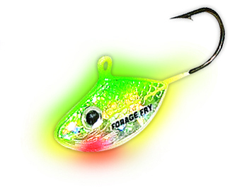 Northland FMF8-20 Shimmering Forage Minnow Fry #8 Super-Glo Perch 2Cd