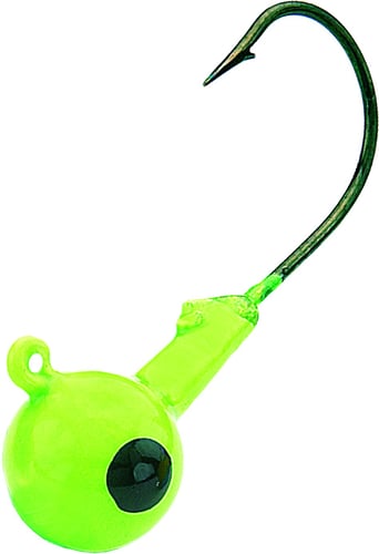 Northland SNJ4-6-15 Sink'N Jig Head 1/4 oz, 2/0 Hook, Lime Green, 6/Bag