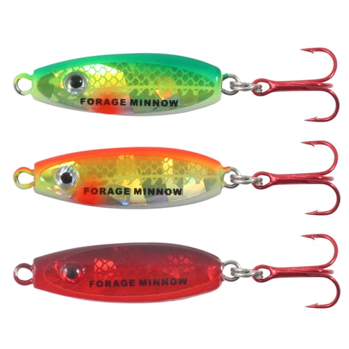 Northland FMS3K-3-99 Forage Minnow Spoon 1/8 Oz, 3Cd Assorted Colors