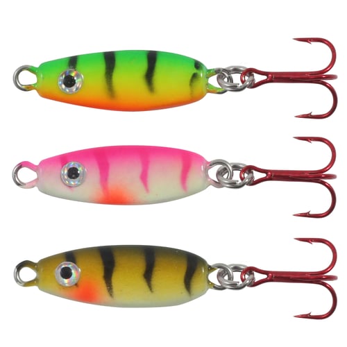 Northland FMUVS3K-3-99 Uv Forage Minnow Spoon 1/8 Oz, 3Cd Assorted