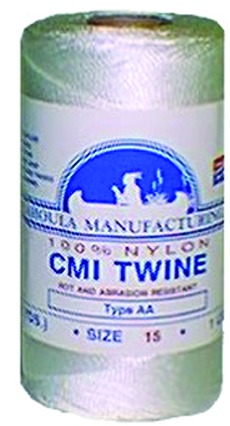 Catahoula 11115 Wht Twisted NylTwine Sz15 1/4Lb Tube 120Lb | 096201111157