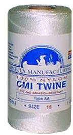 Catahoula 11121 Wht Twisted NylTwine Sz21 1/4Lb Tube 205Lb | 096201111218