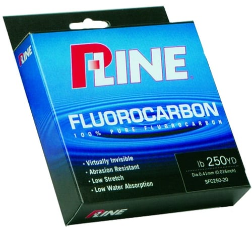 P-Line SFC250-12 Soft Fluorocarbon Fishing Line 12lb 250yd Clear