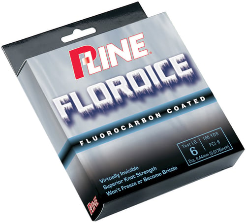 P-Line FCI-4 Floroice Fluorocarbon Coated Mono Line Clear 100Yd 4Lb