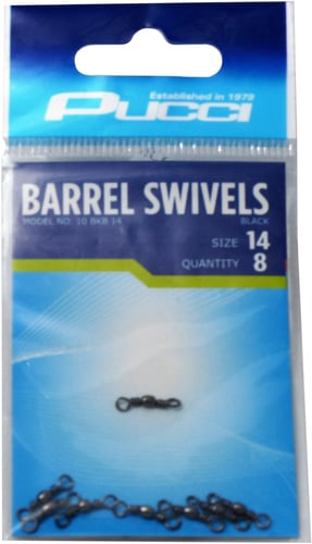 SWIVELS BKB14 BARREL BLACK 8PC UP Stock 750200500 - Obskura Transitional Medium | 015789050009
