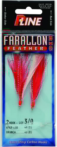 PLINE FARALLON FEATHER 2 HK 3/0 RED/WHITE Stock 750241057 - HMEs Safety Vest constructed of a s | 015789010300