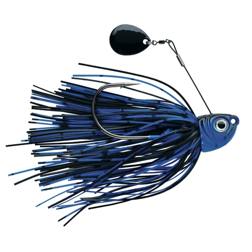 1st Gen Fishing SWIM38-01 FlashX Swim Jig 3/8oz Black/Blue | 015789053109