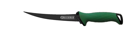 Beckman BFK-7 7 Inch Fillet Knife With Sheath Green Handle | 015789053819