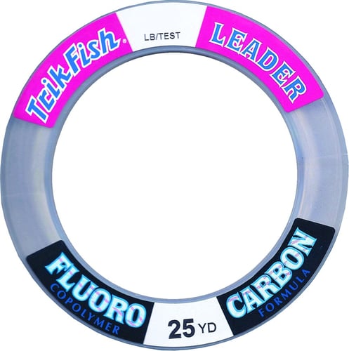 Trik Fish 25FLS03001 Fluorocarbon Leader Wrist Spool 30lb 25yd Clear | 821901830301