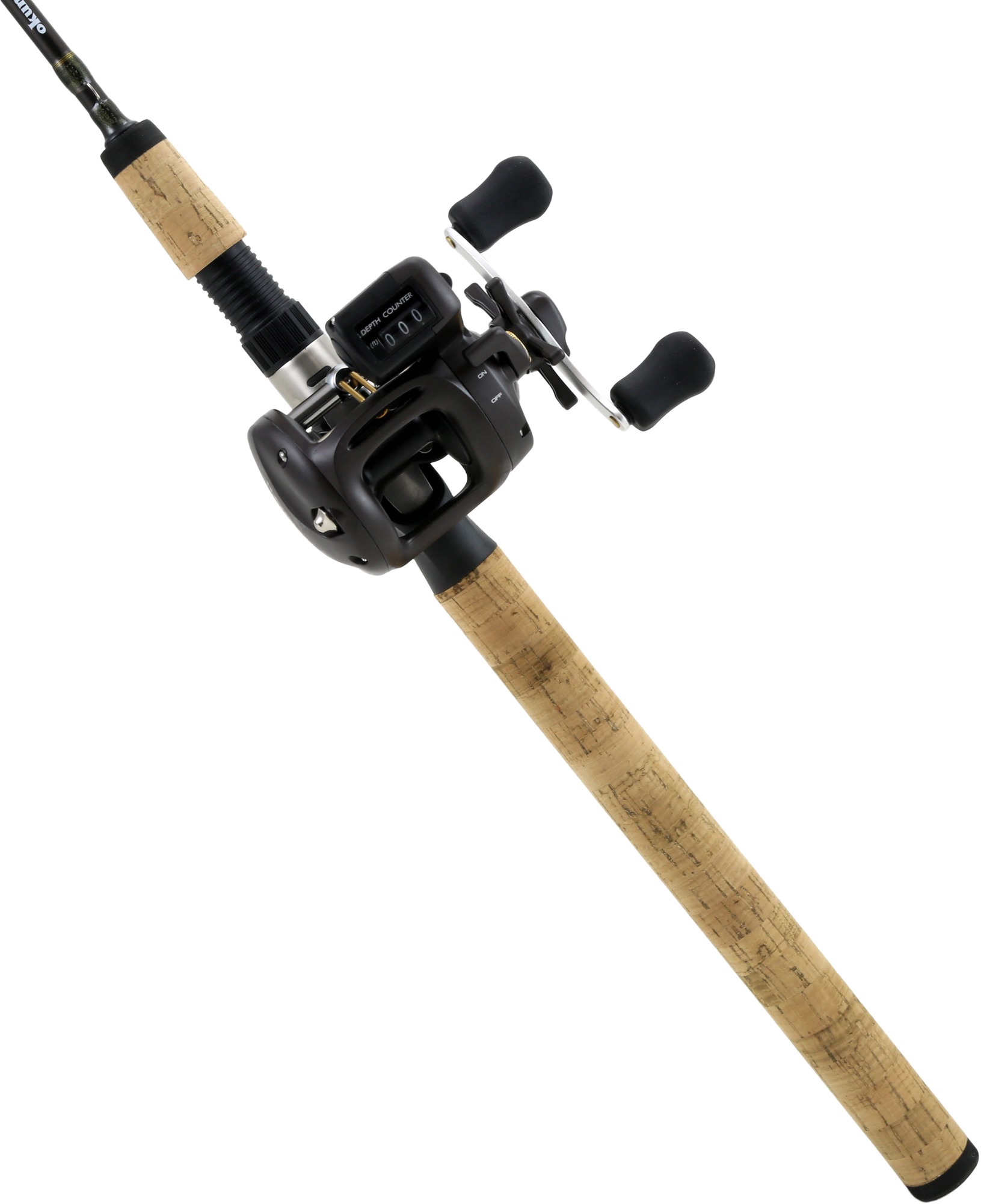 Okuma AE-C-762L-15D Aveon Kokanee Linecounter Trolling Combo, 7' 6