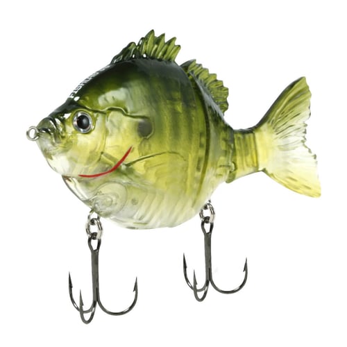 Fish Lab BGS4GB BioGill 3 Piece Hard Swim Bait, Ghost Bluegill, 4 Inch | 840083401680