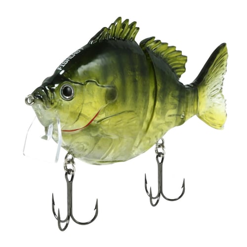 Fish Lab BGW4GB BioGill 3 Piece Hard Wake Bait, Ghost Bluegill, 4 Inch | 840083401987