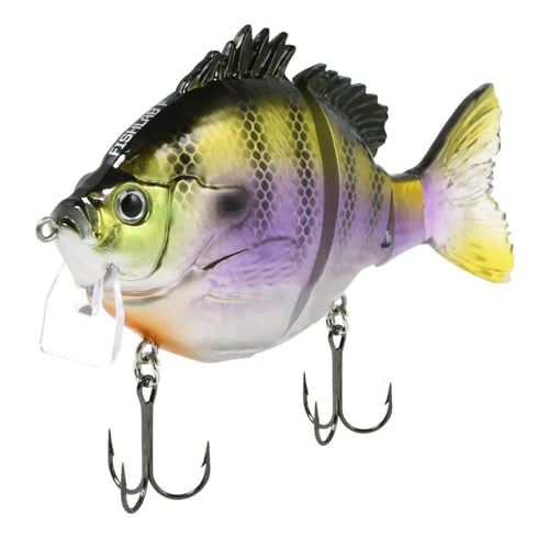 Fish Lab BGW4DB BioGill 3 Piece Hard Wake Bait, Dark Bluegill, 4 Inch | 840083401994