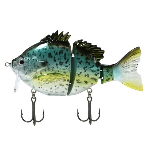 Fish Lab BGW4BC BioGill 3 Piece Hard Wake Bait, Black Crappie, 4 Inch | 840083402021