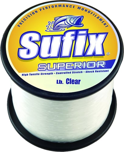 Sufix 635112 Superior Monofilament Line 12lb 1100yd Clear 1/4lb Spool | 024777081123
