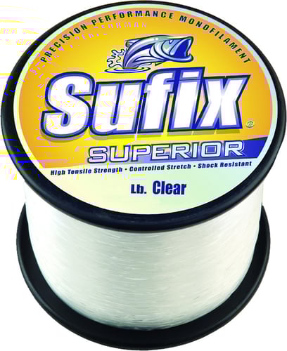 Sufix 635130 Superior Monofilament Line 30lb 450yd Clear 1/4lb Spool | 024777081338