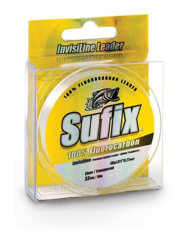 Sufix 683-060 Invisiline Fluorocarbon Leader 33yd 60lb Clear | 024777901278