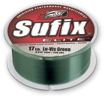 Sufix 661-104G Elite Monofilament Line 4lb 330yd Green