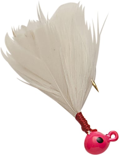 Double OO 61531 FluFlu Jig, 1/64 oz, Sz 8 Hook, Pink/White 12/cd | 026995615319