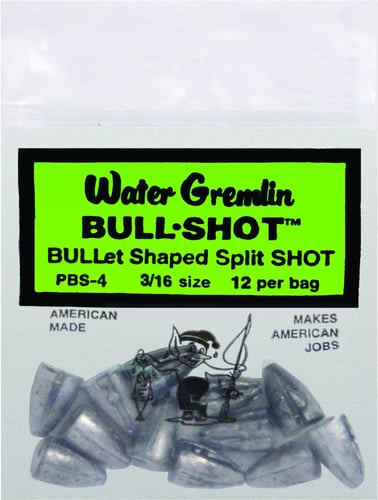 Water Gremlin PBS-4 Bull Shot/Pouch 3/16oz 12Pk
