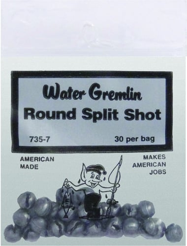 Water Gremlin 735-7 Round Split-Shot 30Pc