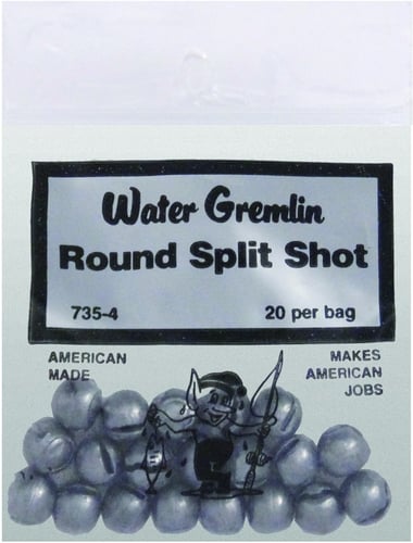 Water Gremlin 735-4 Round Split-Shot 20Pc