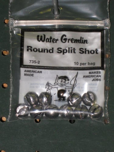 Water Gremlin 735-2 Round Split-Shot 10Pc