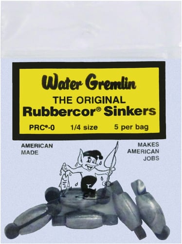 Water Gremlin PRC0 Rubbercore Sinker 1/4oz 5Pc | 038775010115