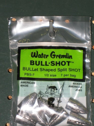 Water Gremlin PBS-7 Bull Shot Split Shot 1/2oz 7Pc
