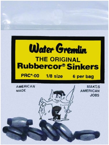 Water Gremlin PRC00 Rubbercore Sinker 1/8oz 6Pc | 038775010108