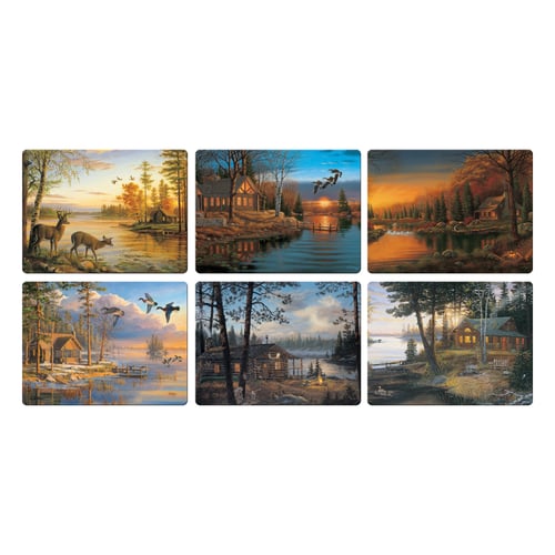 Rivers Edge 787 Cutting Boards 12in X 16in - Assortment Cabin Scenes | 643323787007
