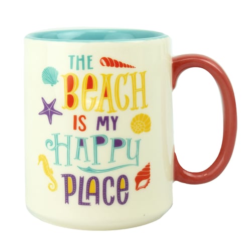Rivers Edge 2648 Ceramic Mug 16oz - Beach Happy | 643323926482