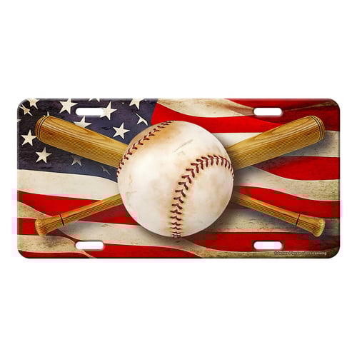 Rivers Edge 2690 Vanity License Plate 12in x 6in - American Baseball | 643323926901