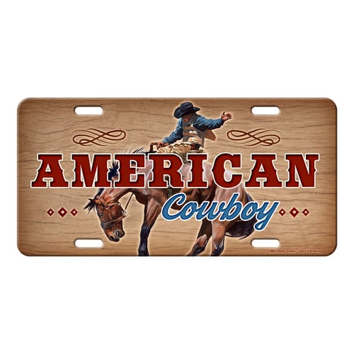 Rivers Edge 2706 Vanity License Plate 12in x 6in - American Cowboy | 643323927069