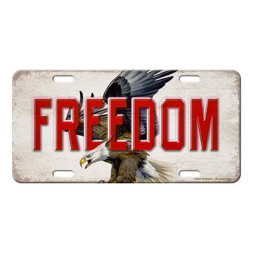 Rivers Edge 2704 Vanity License Plate 12in x 6in - Eagle Freedom | 643323927045