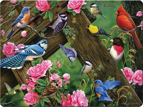 Rivers Edge 739 Cutting Boards 12in X 16in - Songbirds | 643323739006