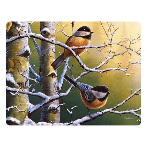 Rivers Edge 734 Cutting Boards 12in X 16in - Winter Refugee Chickadees | 643323734001