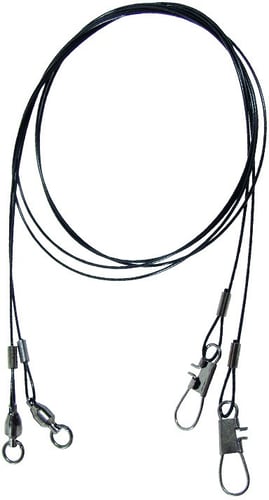 Spro SWLBBB-18-30 Nylon Coated Wire Leader, Black, 18