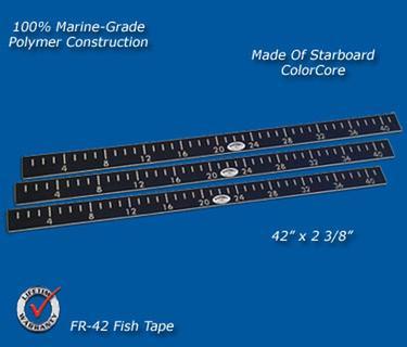 Deep Blue FR42B 42 Inch Starboard Measuring Board  black/white/black | 819044002013