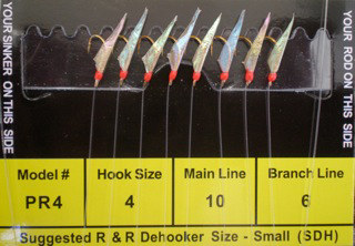 RR PR4 Sabiki Rig 8Hk Pilchard/Red Fish Skin w/Red Head | 896932000085