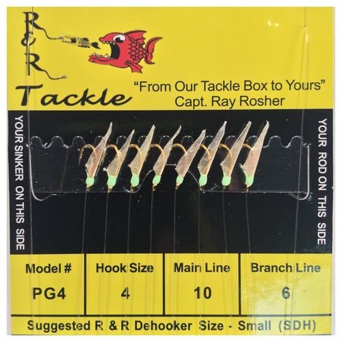 RR PG4 Sabiki Rig 8Hk Pilchard/Herring Grn w/Grn Gl Head | 896932000016