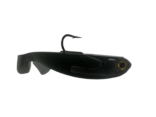 RR MiniLTSMarshGreenSS 5 Inch tough soft plastic linethrough swimbait | 896932004434