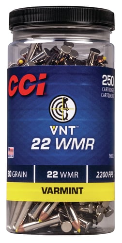 CCI 968CC VNT Rimfire Ammo 22 WMR 30 Gr, 250 Rnd Bottle