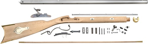 Traditions KR59308 Mountain Rifle Kit Select Raw Hardwood Perc .50