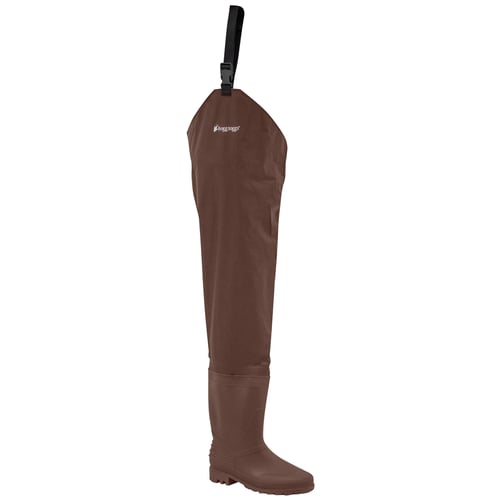 Frogg Toggs 2RN311304100 Rana PVC Lug Sole Hip Wader  Brown  Size 10 | 647484132775