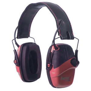 Howard Leight R02523 Impact Sport Electronic Muff 22 dB Over the Head Pink/Black Adult 1 Pair