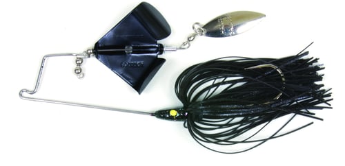 Lunker Lure 37140103 JumpN Jak Buzz Bait, 1/4 oz, Black | 023633951778