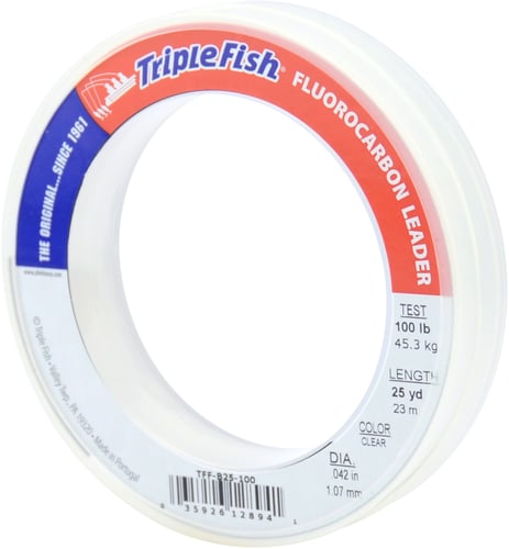 Triple Fish TFFB25100 Fluorocarbon Leader 100lb 45.3 kg | 035926128941