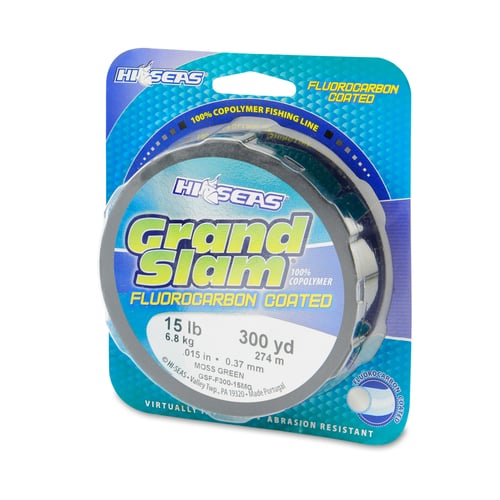 HiSeas GSFF30015MG Grand Slam Fluorocarbon Coated, 15 lb 6.8 kg | 035926142527