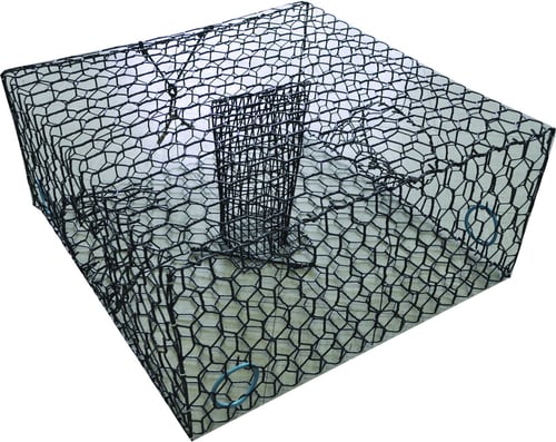 Joy Fish CBTVBLOWBOY Lowboy 1/ 2Sz CrabTrap Black Vinyl Coated 1 1/2 Inch | 780980631318